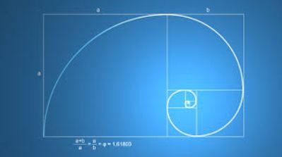 trajectory fibonacci spiral blue
